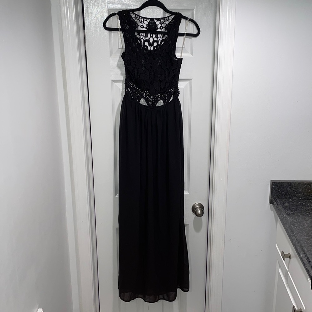 Black maxi dress